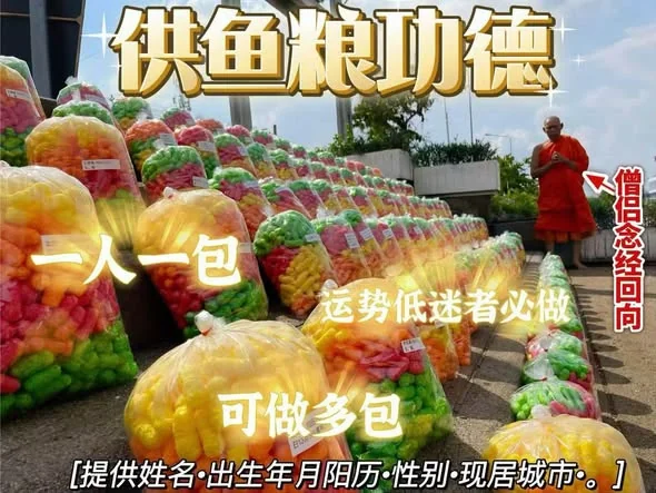 供鱼粮功德