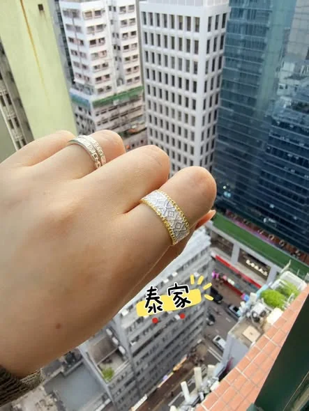 阿赞白矿 — 纯银开合人缘鸟戒指